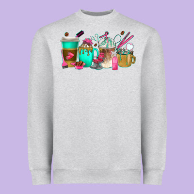 Heavyweight Sweatshirt hair hustler coffee cups
