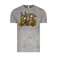 Cloud Rock 2 donkeys with sunflowers Vintage Tee - BarkalooDesign