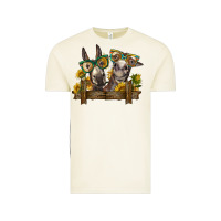 Vintage Arctic 2 donkeys with sunflowers Vintage Tee - BarkalooDesign
