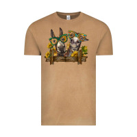 Vintage Camel 2 donkeys with sunflowers Vintage Tee - BarkalooDesign