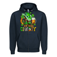 Navy one lucky  cowboy with hat and boots Zipper Hoodie - AdoDesignShop