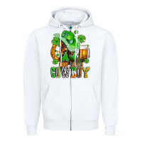 One Lucky  Cowboy With Hat And Boots Zipper Hoodie | Teevron