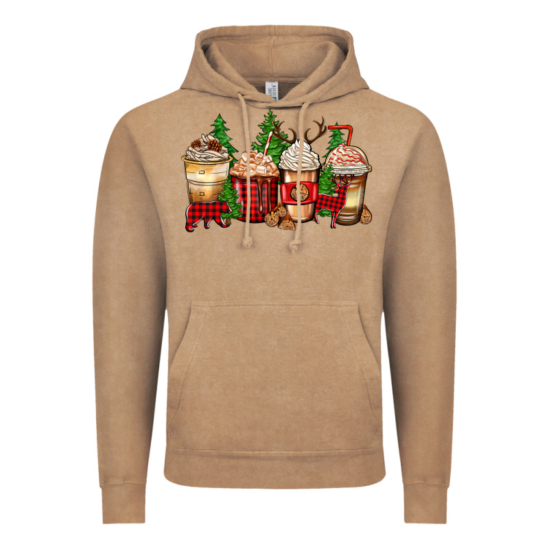 Lumberjack Coffee Cups Vintage Hoodie by Zillion Design Studio | Teevron