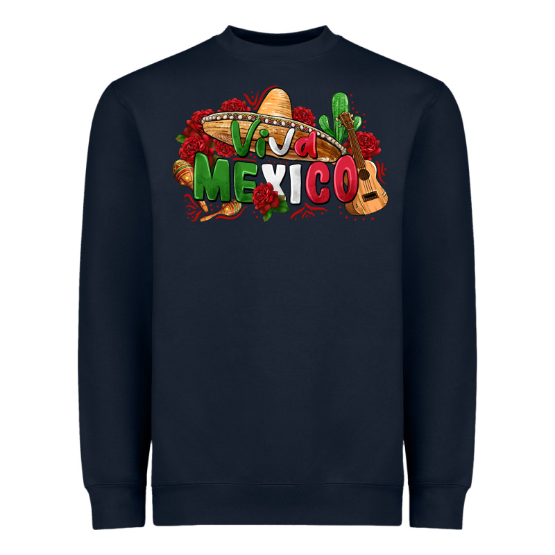Viva Mexico Heavyweight Sweatshirt by Zillion Design Studio | Teevron