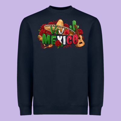 Viva Mexico Heavyweight Sweatshirt Designed By Zillion Design Studio