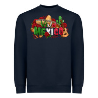 Navy viva mexico Heavyweight Sweatshirt - Zillion Design Studio