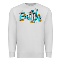 Dove Grey faith Premium Sweatshirt - MaliasSmallBusiness