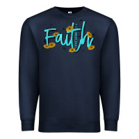 Navy faith Premium Sweatshirt - MaliasSmallBusiness