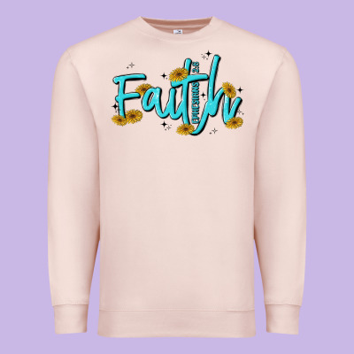 Faith Premium Sweatshirt Designed By Maliassmallbusiness