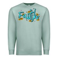 Seafoam faith Premium Sweatshirt - MaliasSmallBusiness