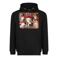 Black merry christmas goats Heavyweight Hoodie - Jasminsmagicworld