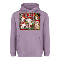 Lavender merry christmas goats Heavyweight Hoodie - Jasminsmagicworld