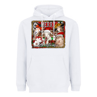 White merry christmas goats Heavyweight Hoodie - Jasminsmagicworld