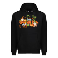 Black It's Fall Y'all Gnome Premium Hoodie - MaliasSmallBusiness