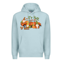 Blue Mist It's Fall Y'all Gnome Premium Hoodie - MaliasSmallBusiness