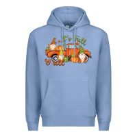 Colony Blue It's Fall Y'all Gnome Premium Hoodie - MaliasSmallBusiness
