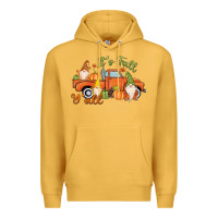 Mustard It's Fall Y'all Gnome Premium Hoodie - MaliasSmallBusiness