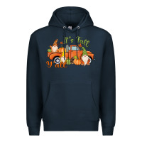 Navy It's Fall Y'all Gnome Premium Hoodie - MaliasSmallBusiness
