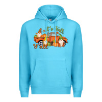 Ocean Blue It's Fall Y'all Gnome Premium Hoodie - MaliasSmallBusiness