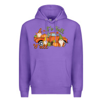Purple It's Fall Y'all Gnome Premium Hoodie - MaliasSmallBusiness