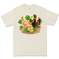 Bone st patricks day farm chicken rooster chick  shamrock gold Premium Tee - Artiststas