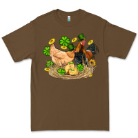 Cacao st patricks day farm chicken rooster chick  shamrock gold Premium Tee - Artiststas