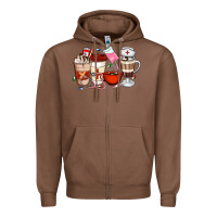 Chestnut Nurse Coffee Cups Zipper Hoodie - Artiststas