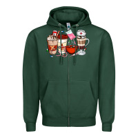 Sports Green Nurse Coffee Cups Zipper Hoodie - Artiststas