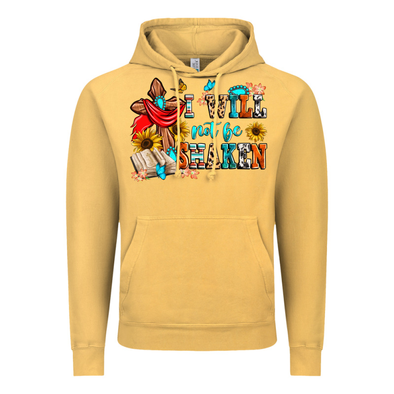 I Will Not Be Shaken Vintage Hoodie by Zillion Design Studio | Teevron