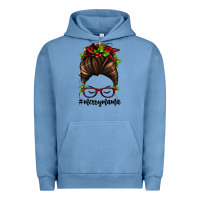 Pigment Pebble Blue christmas merry mama Urban Hoodie - Jasminsmagicworld