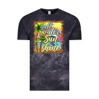 Cloud Black salt water and sunshine Vintage Tee - texasbilliewilder
