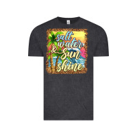 Vintage Black salt water and sunshine Vintage Tee - texasbilliewilder