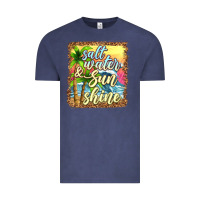 Vintage Denim salt water and sunshine Vintage Tee - texasbilliewilder
