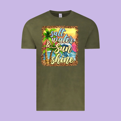Salt Water And Sunshine Vintage Tee Designed By Texasbilliewilder
