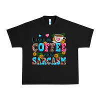 Black i run on coffee and sarcasm Urban Heavy Tee - Zillion Design Studio