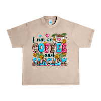 French Oak i run on coffee and sarcasm Urban Heavy Tee - Zillion Design Studio