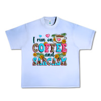 Grape Ice i run on coffee and sarcasm Urban Heavy Tee - Zillion Design Studio