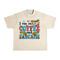 Sandshell i run on coffee and sarcasm Urban Heavy Tee - Zillion Design Studio