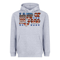 Heather Grey land of the free america Heavyweight Hoodie - Jasminsmagicworld