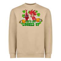 Mushroom st. patrick's day roosters let's get lucked up Heavyweight Sweatshirt - RanaPortraitStore