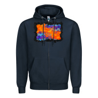 Navy halloween bat background Zipper Hoodie - BundleAndBundleShop