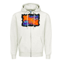 Oatmeal Heather halloween bat background Zipper Hoodie - BundleAndBundleShop