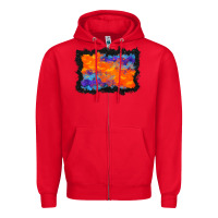 Red halloween bat background Zipper Hoodie - BundleAndBundleShop