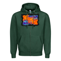 Sports Green halloween bat background Zipper Hoodie - BundleAndBundleShop