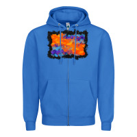 True Royal halloween bat background Zipper Hoodie - BundleAndBundleShop