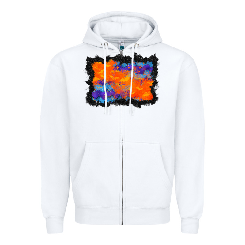Halloween Bat Background Zipper Hoodie by BundleAndBundleShop | Teevron