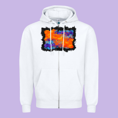 Halloween Bat Background Zipper Hoodie Designed By Bundleandbundleshop