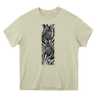 Mossy Zebra Heavy Core Tee - LillyAllenDesigns