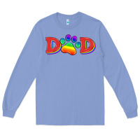 Colony Blue lgbtq dad and paw Long Sleeve Tee - HRA Design Shop
