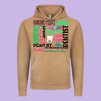 Dentist Tooth Vintage Hoodie Designed By Texasbilliewilder